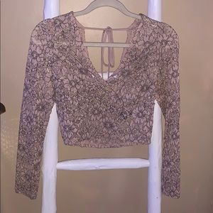 Topshop Sheer Longsleeve